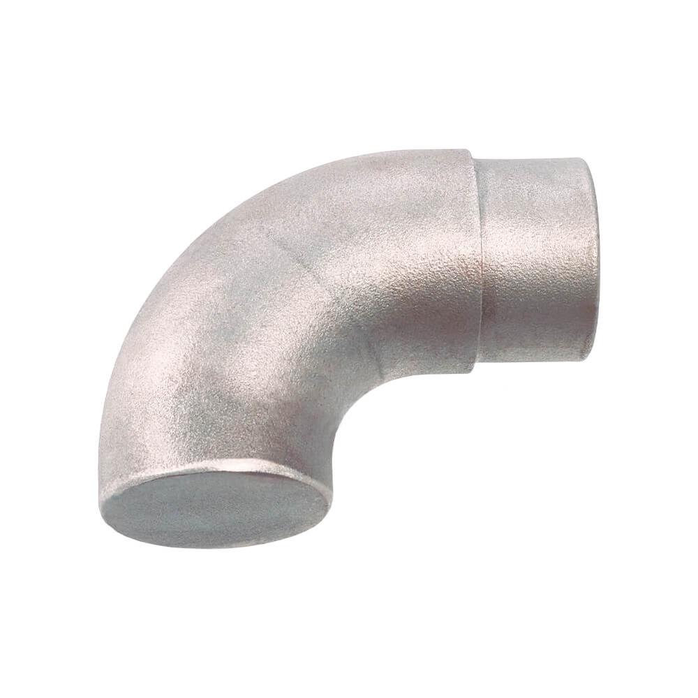 Flush Angle Scroll End-90 Deg-BZP Finish48.3mm Diameter for 2mm Wall Tube