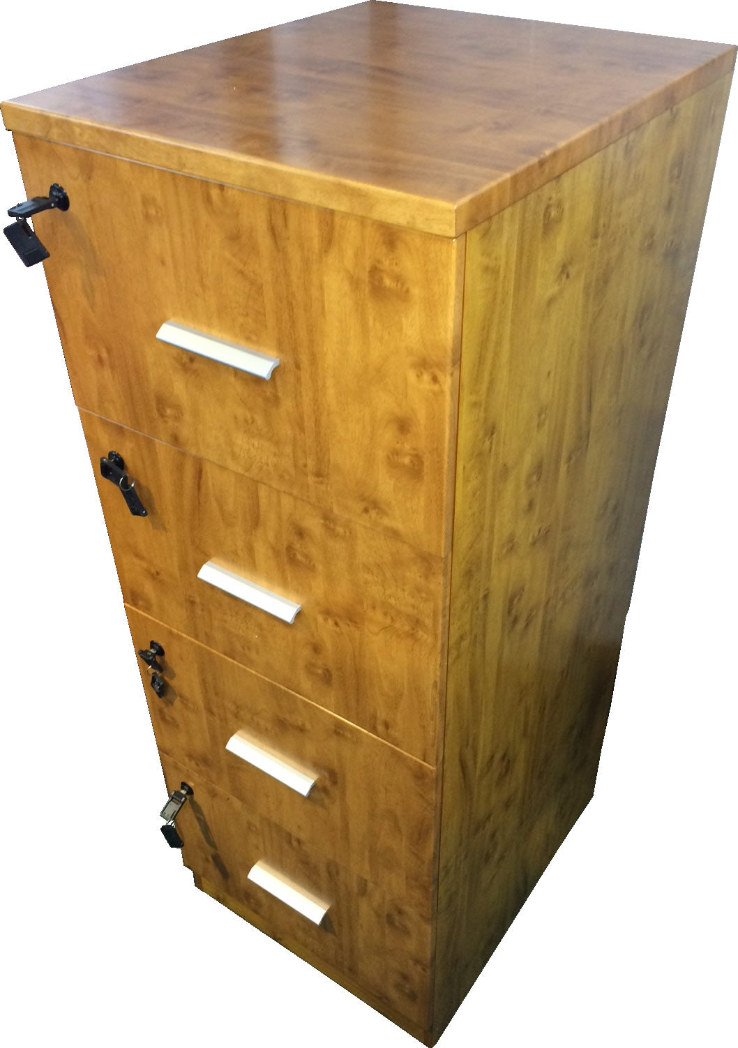 Specialising In Yew Four Drawer Executive Filing Cabinet - AB84 North Yourkshire