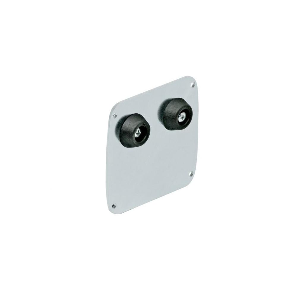 Piccolo Aluminium End Stop Plate For Aluminium Track