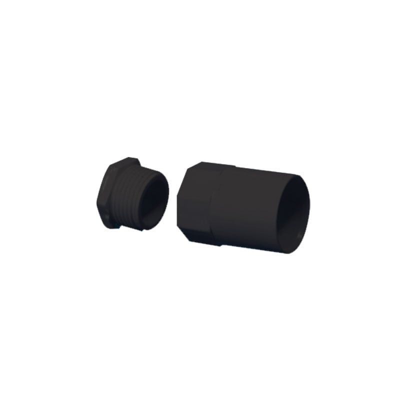 Falcon Trunking 20mm Female Adapt Black Pack of 100