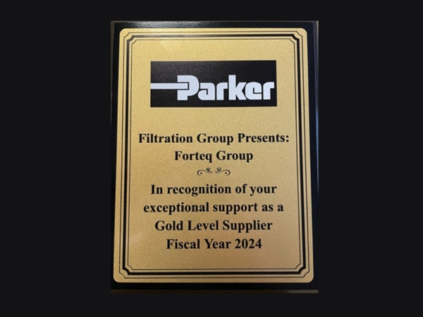 forteq UK honoured with Parker Filtration Group Award