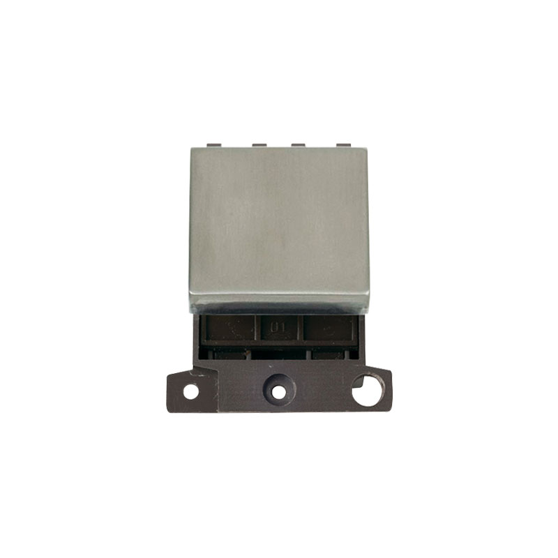 Click MiniGrid Ingot 20A 2 Way Switch Module Stainless Steel