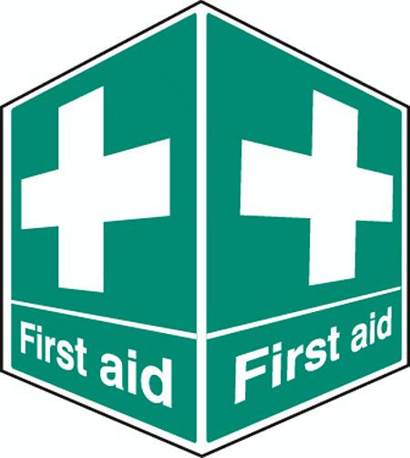 First aid - projecting sign