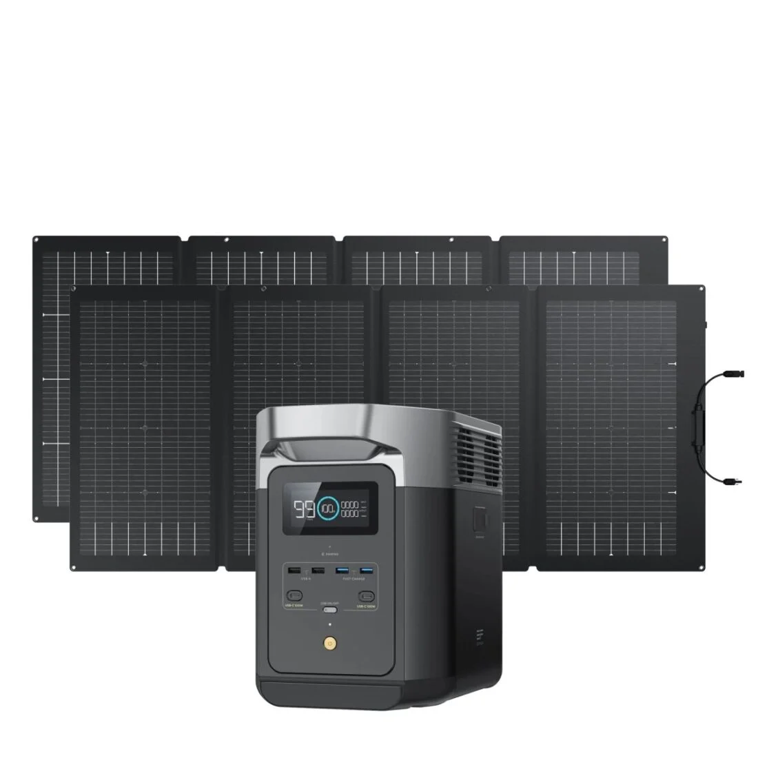 EcoFlow DELTA 2 + 2X EcoFlow 220W Solar Panel