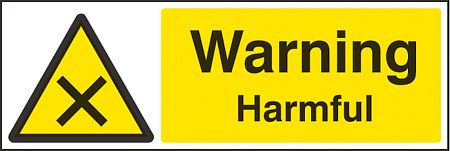 Warning harmful