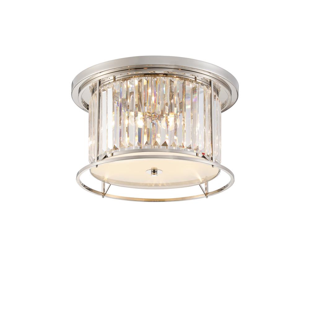 Luxuria Pantheon 50cm Ceiling 4xE27 Polished Nickel / Clear