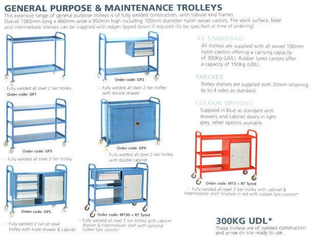 Industrial Trolleys And Workshop Storage UK