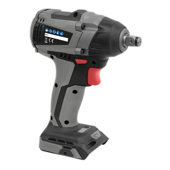 Sealey CP20VIWX Brushless Impact Wrench 20V 1/2"Sq Drive 300Nm - Body Only