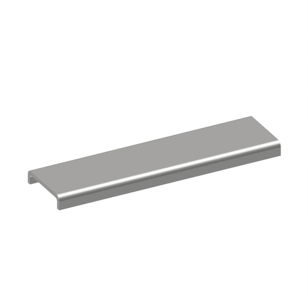 Aluminium Cap rail for 16.76-17.52mm Glass Satin Anodised - 2.5m Long