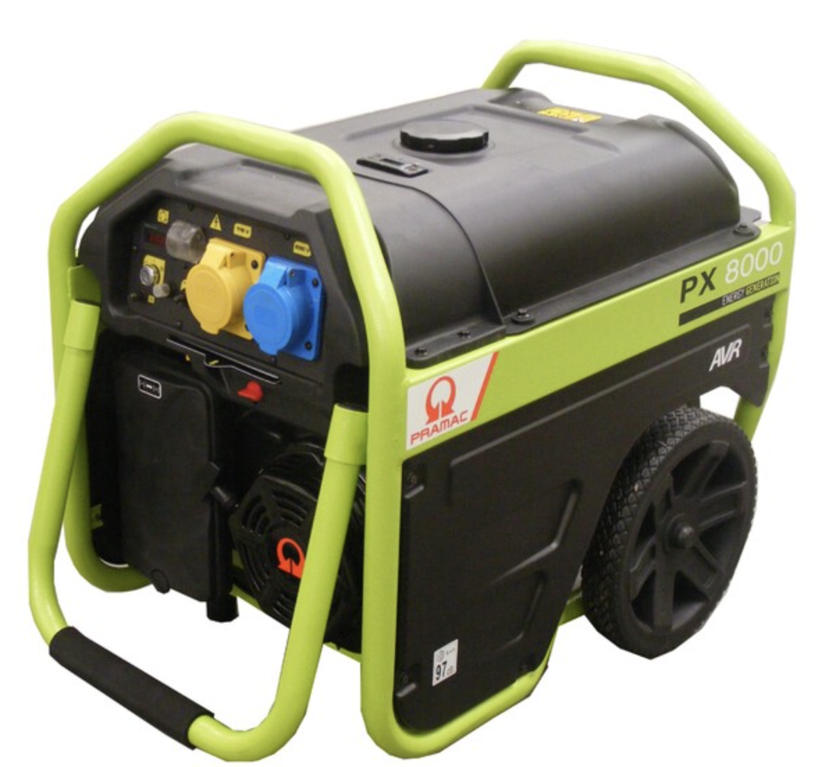 Pramac Praxio 5.4kW PX8000 230/115v + AVR  Electric Start Petrol Generator
