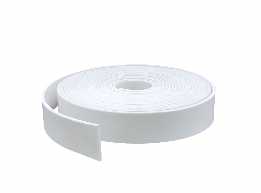 Solid Silicone Rubber Strip 25mm x 3mm x 5m
