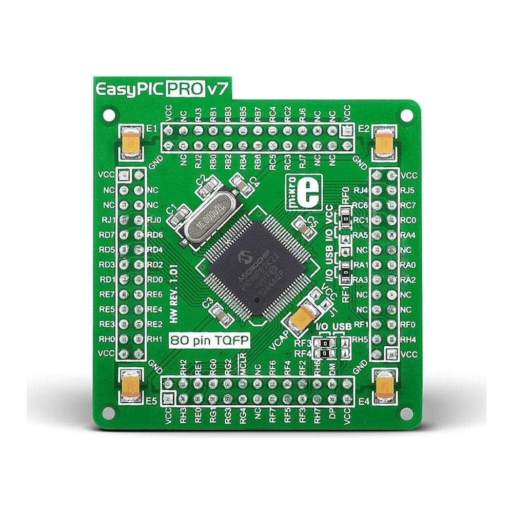 EasyPIC PRO v7 MCU card with PIC18F87K22
