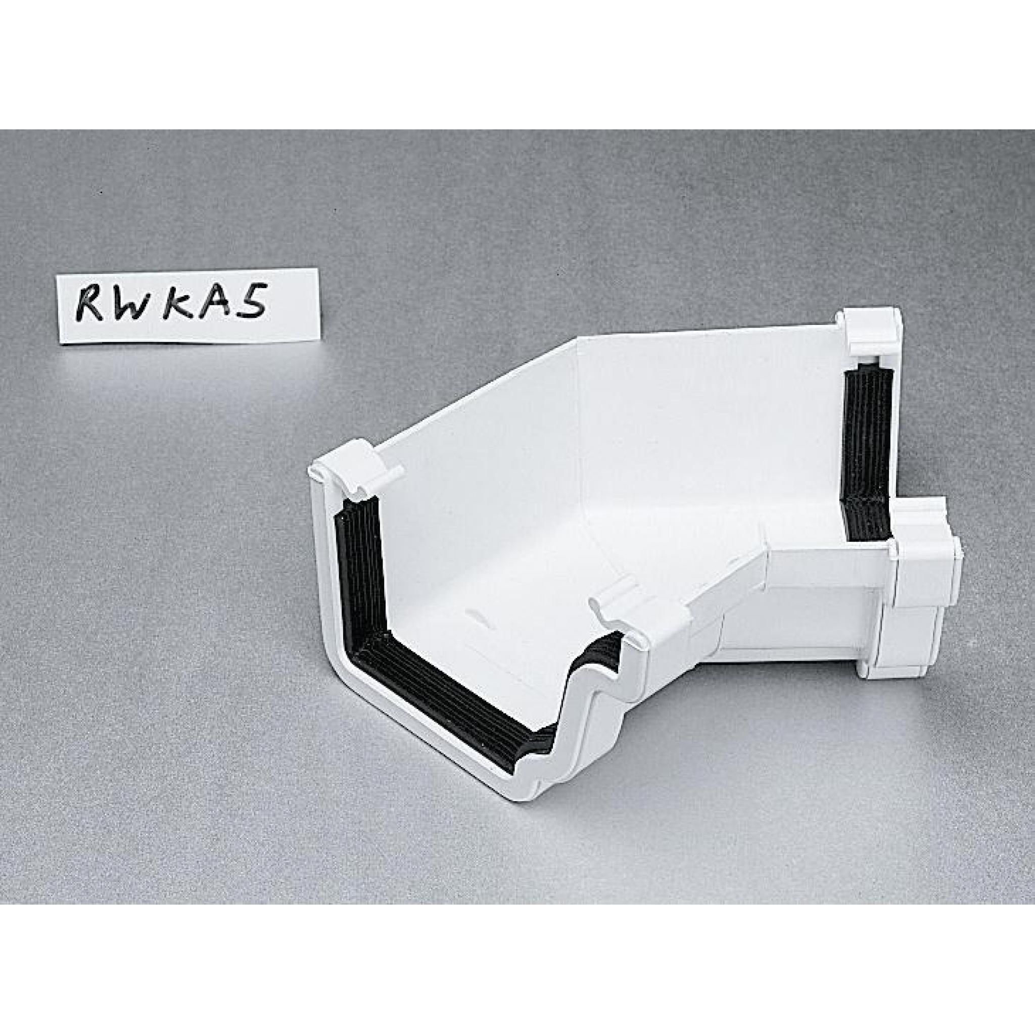 White Ogee Gutter Internal 135 Degree Angle