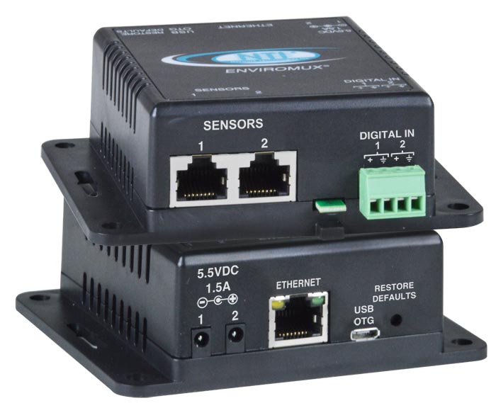 Micro Environment Monitoring System, Integrated Temp/Humidity Sensor, POE, DIN Mounted.