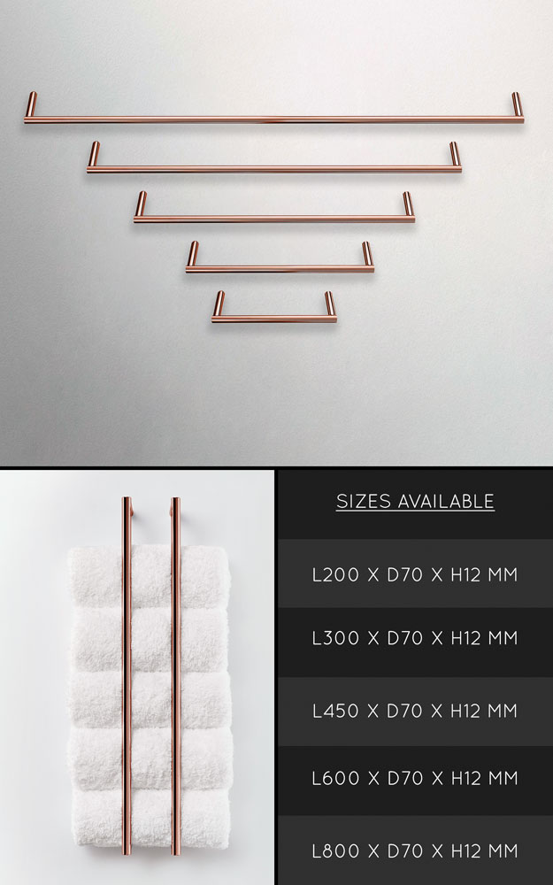 Copper Towel Hanging Rail (56F)