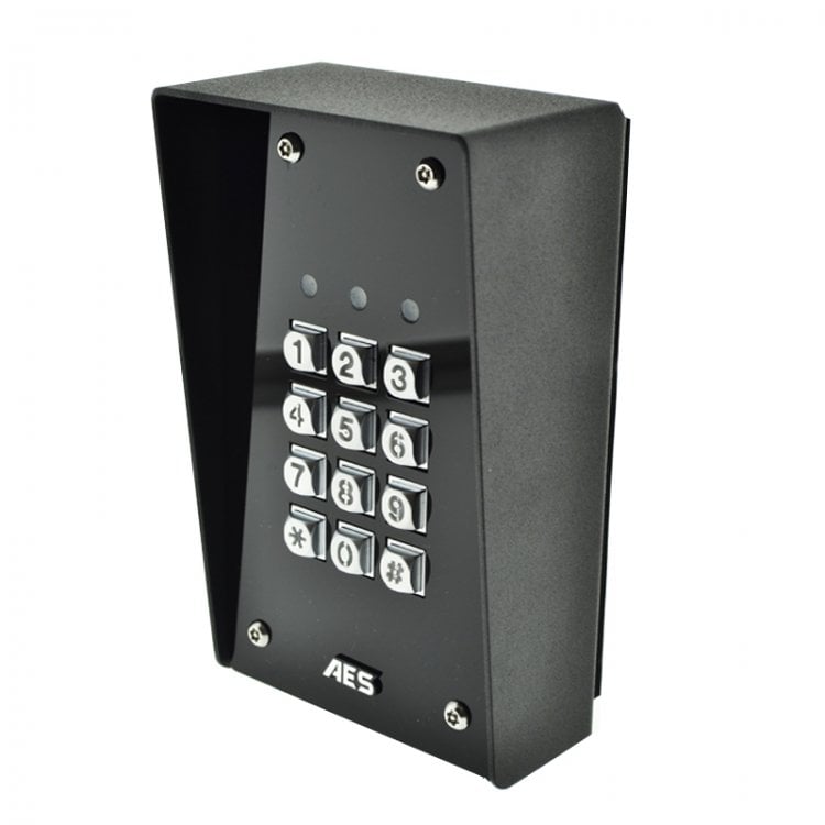 AES Stand Alone Keypad - Black Hooded Imperial
