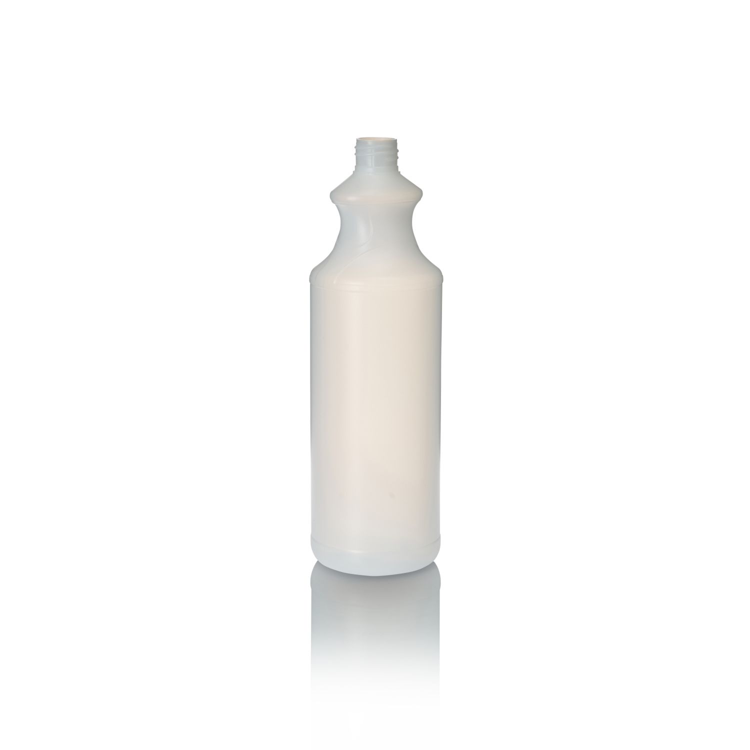 Stockists Of 1Ltr Natural HDPE Snowdon Waisted Bottle &#40;28&#47;410 Neck&#41;