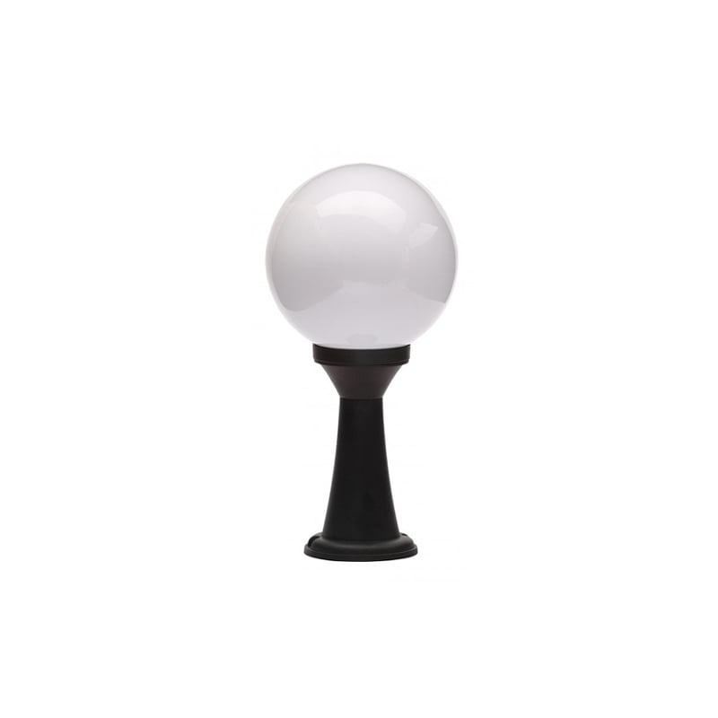 Forum York Opal Globe Post Lantern Black