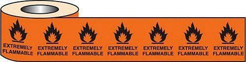 500 S/A labels 56&#215;56 extremely flammable