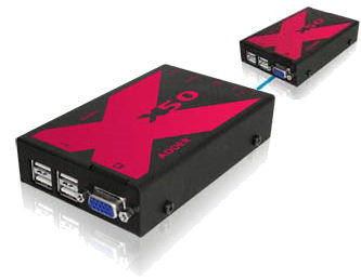 X50 ADDERLink Full function USB Single VGA video. UTP USB KVM Extender (Single Local and Remote User Video ) X50-UK /X50-IEC( Transmitter and Receiver Set )