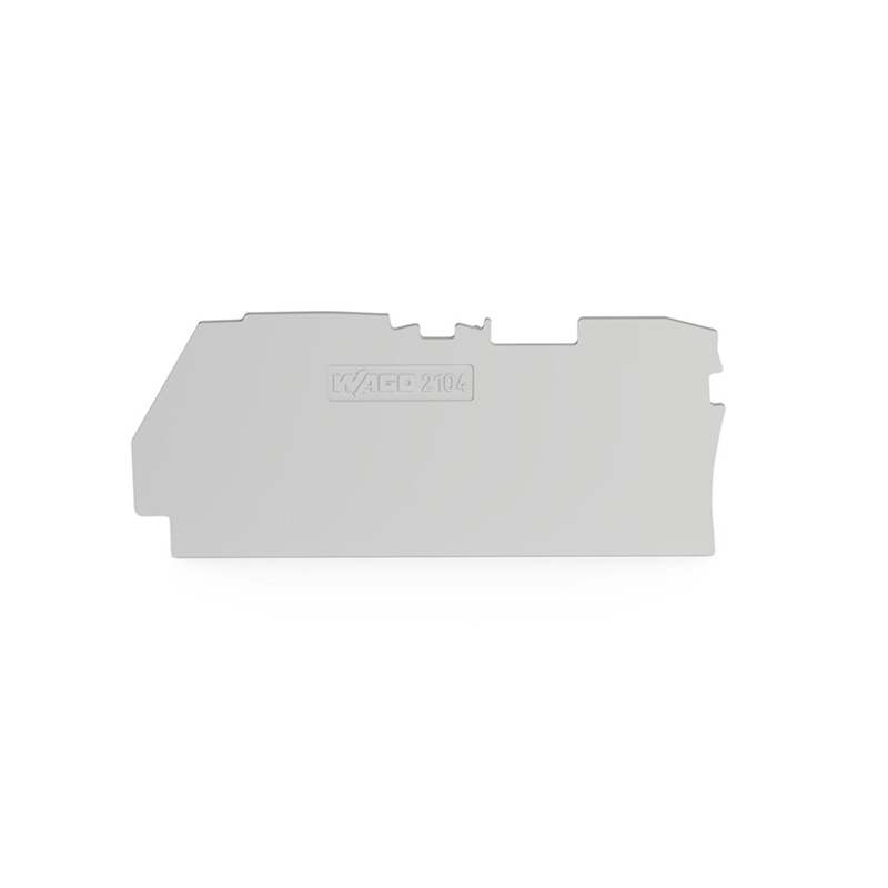 Wago End Plate 4mm Grey for 2104 and 2106 Series