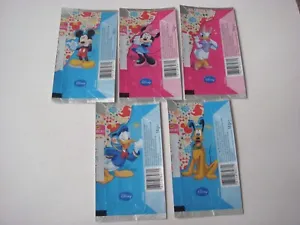 Disney Mickey Minnie Donald Etc Chocolate Wrappers X 5 By Steenland Vg Rare