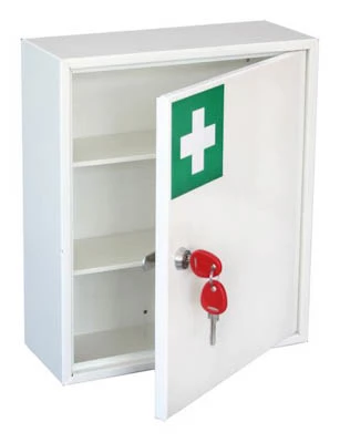 Silver Medical Cabinets For Secure Drug Storage