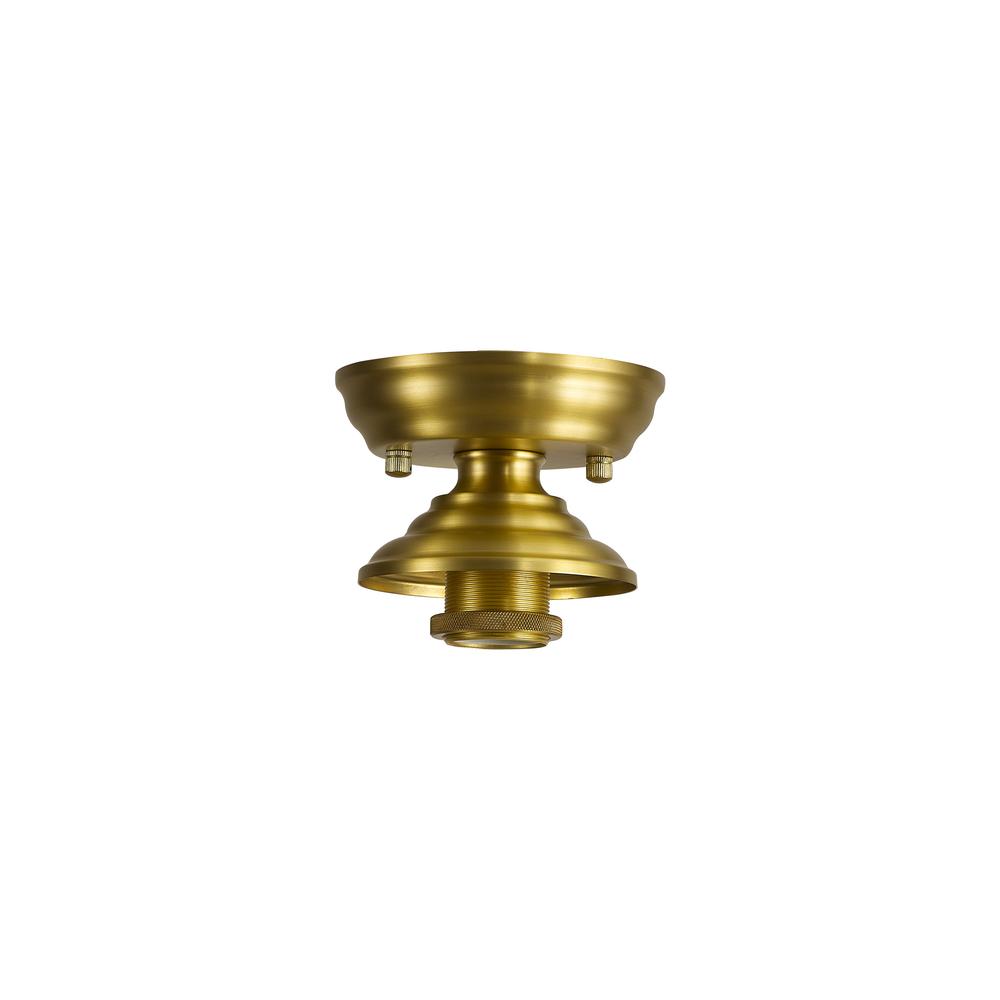 Luxuria Sirius 13cm Flush Ceiling Light (FRAME ONLY) E27 Satin Gold