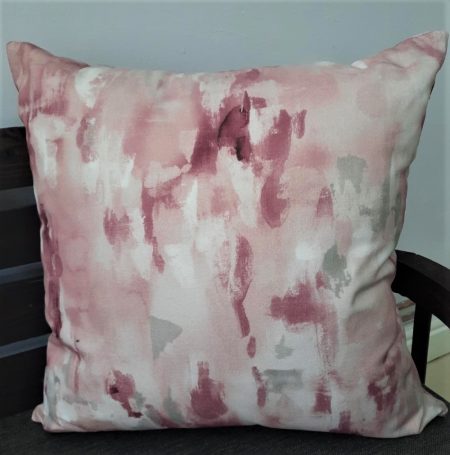 Pink abstract patterned cushions or covers only