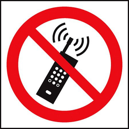 No mobile phones (symbol)