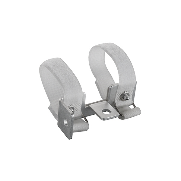KLS1KS - Pole bracket with velcro, silver.