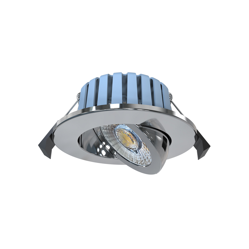 Forum Eden IP65 Adjustable Fire Rated LED Downlight Chrome