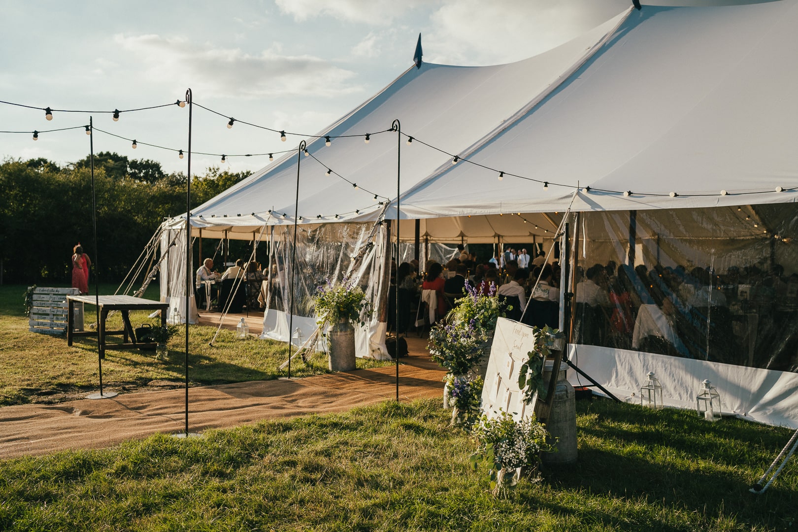 Outdoor Event Marquee With Open Sides