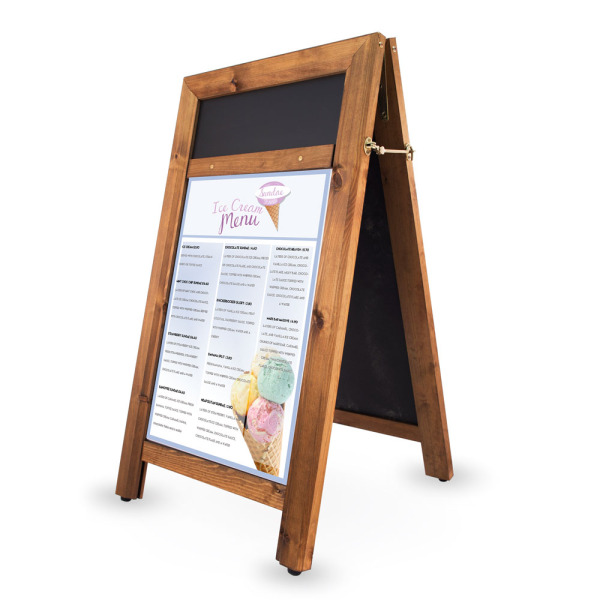 A Frame Chalk Board Sign - Chalk Messages or Posters