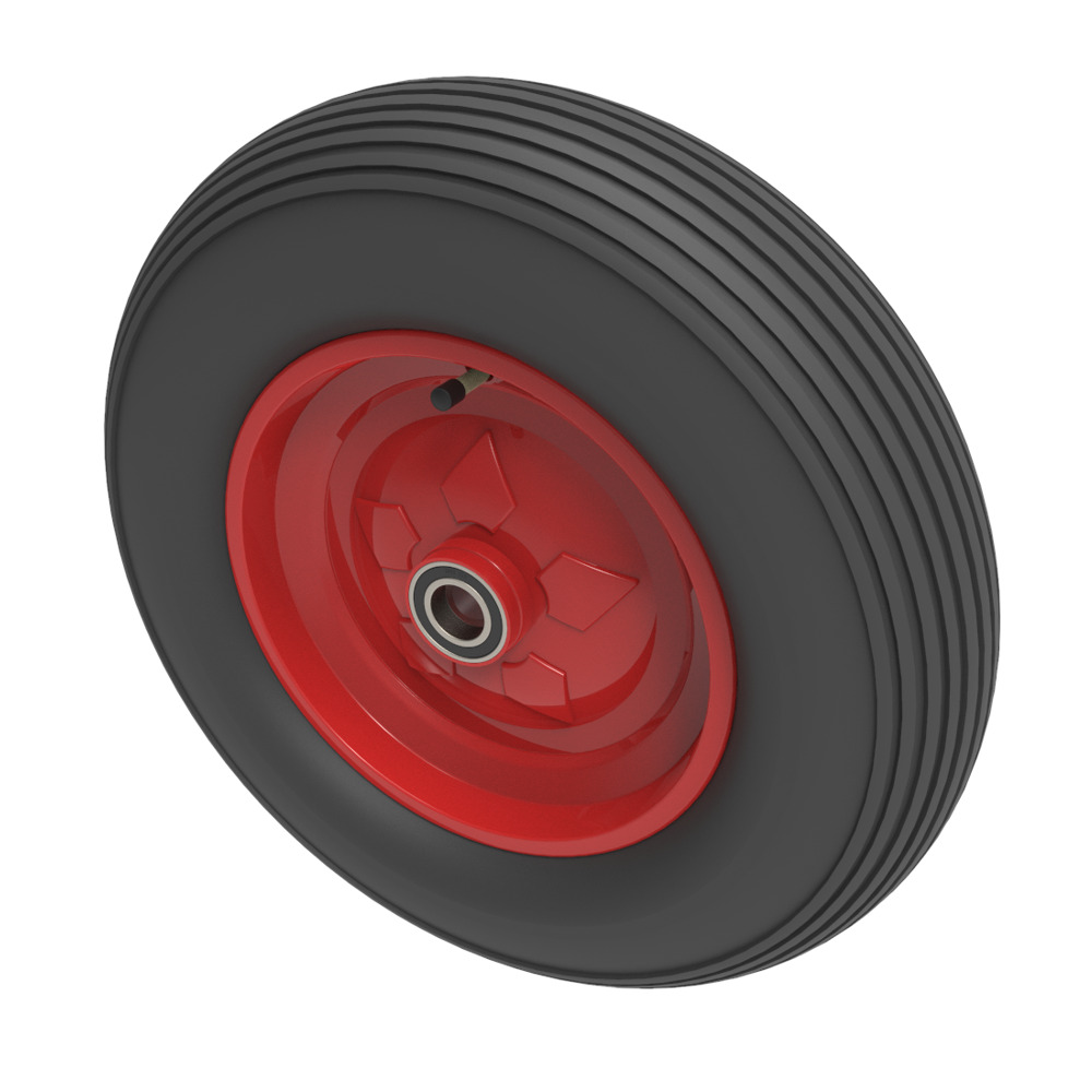 Pneumatic 400mm Ball Bearing Wheel 300kg Load