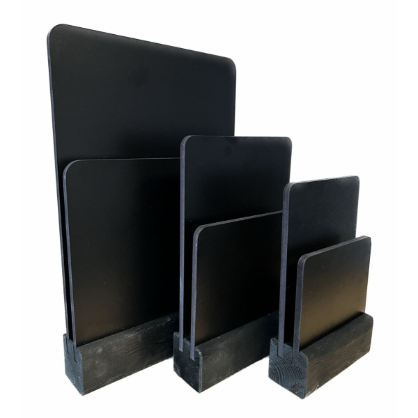 Double Chalk Panel Menu Holder