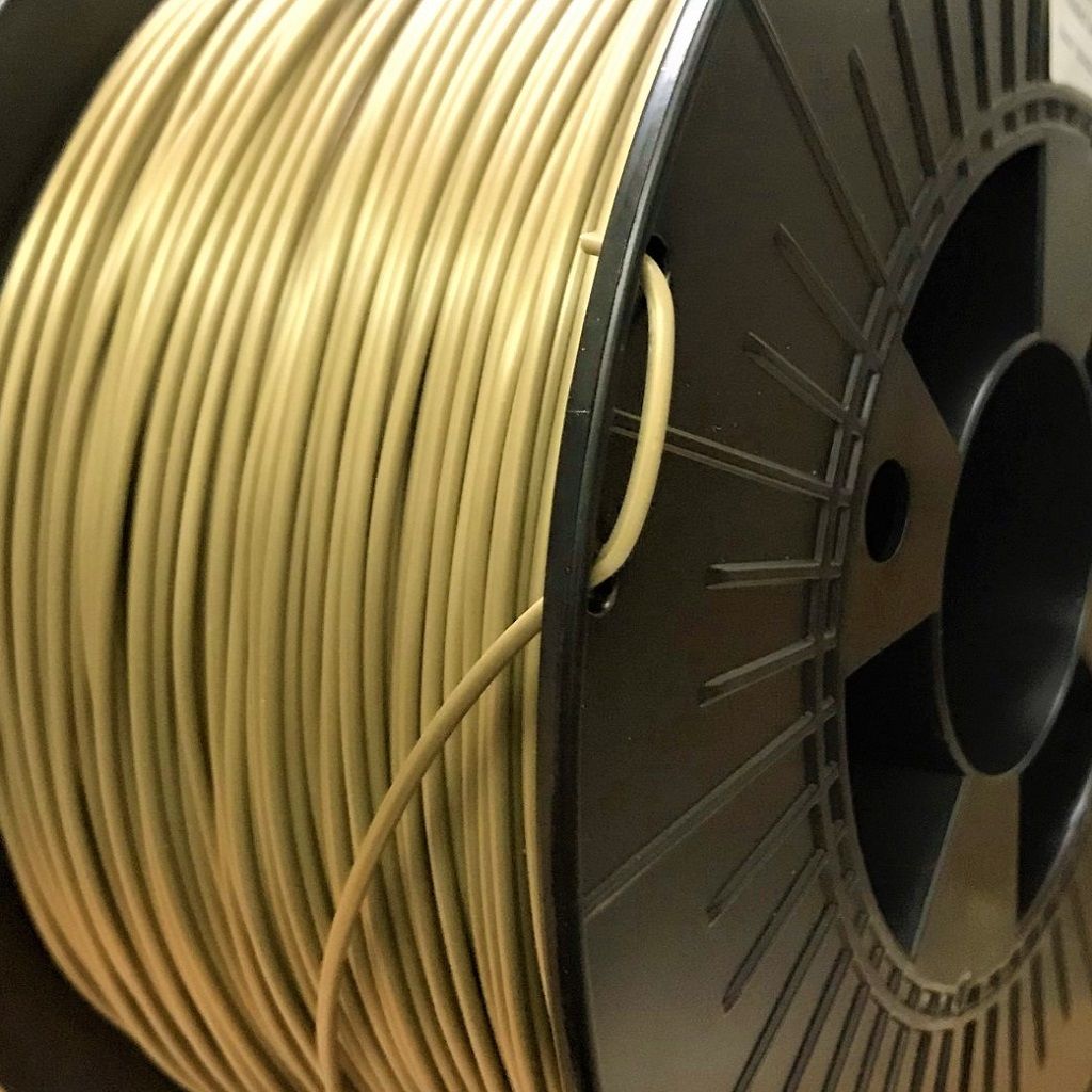 3D FilaPrint Satin Gold PLA 1.75mm 3D Printer Filament