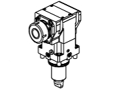 Quick change Axial rear-set driven tool H&#61;85mm