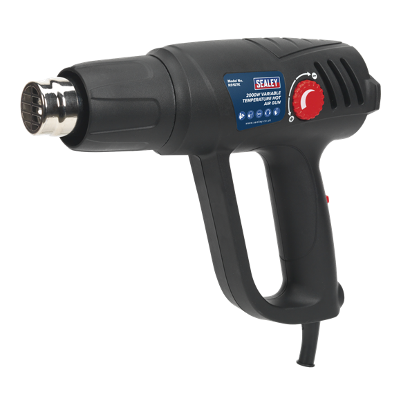 Sealey HS107K Variable Temperature Hot Air Gun Kit 2000W 50-450°C/90-600°C