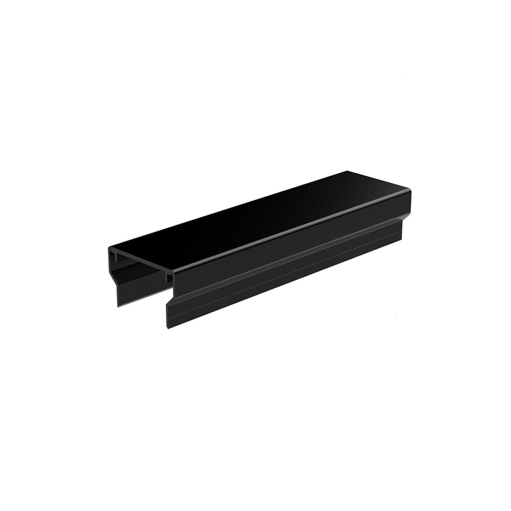 70 x 45m Capping Handrail L: 3m Aluminium Black Gloss Powder Coated