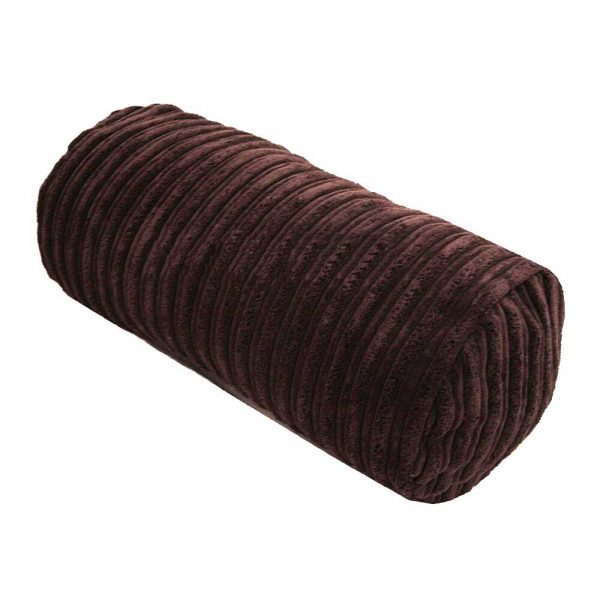 Brown Chunky Cord Bolster 8&#34; x 17&#34; Cylinder Shape.