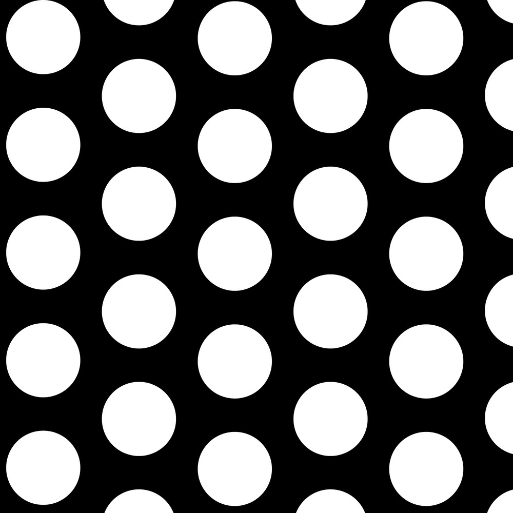 Perforated Metal Sheet 6mm Round Hole 9mm pitch - 2000mm x 1000mm x 3mm mild steel