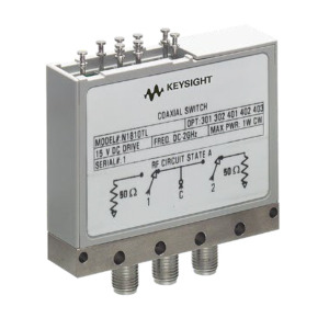 Keysight N1810TL/004/124/201 Coaxial Switch, SPDT, 24V, D-Sub 9P(f), 4 GHz, Latching, N1810 Series
