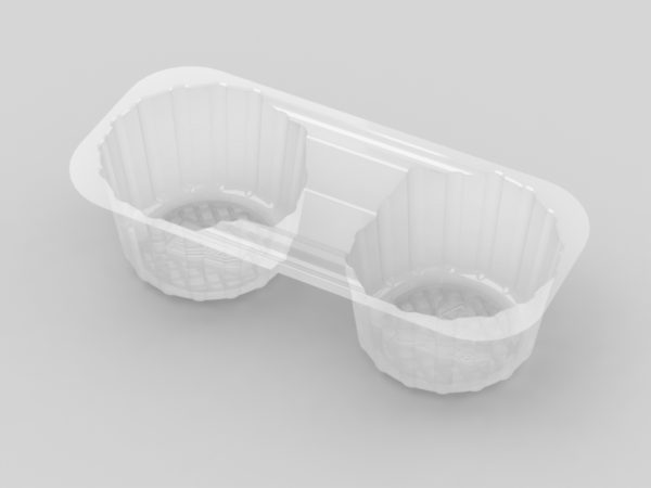 Small 2 Cavity Biscuit Tray