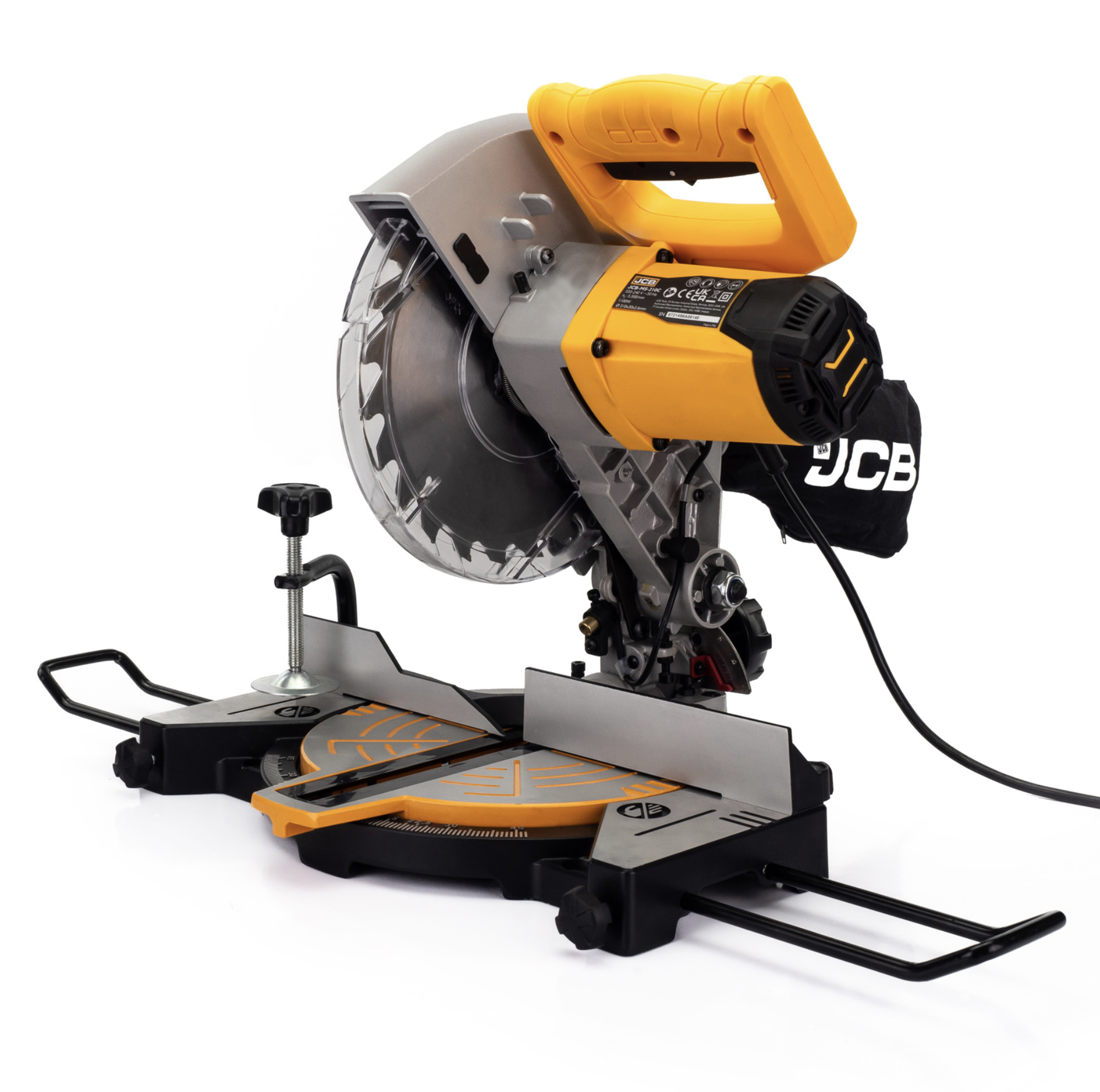 JCB 210mm 8″ Electric Compound Mitre Saw, Corded, 1100W, 230V 