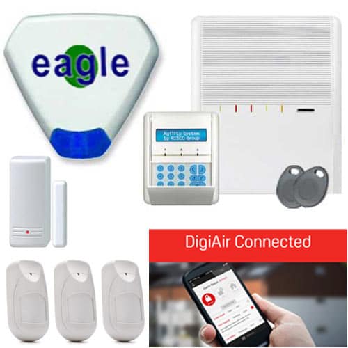Agility 4 Wireless Alarm With DigiAir Connected