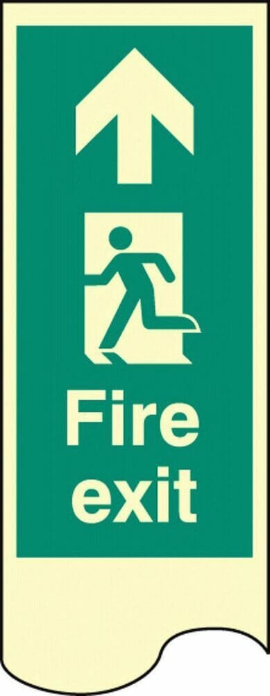 Door plate  -  fire exit left photo