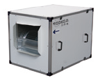 CJBX/AL-18/18-2 230/400V, IE3. 9,250m3/h belt-driven dust control/ventilation unit with aluminium profiles and prefinished sheet steel and acoustic insulation.