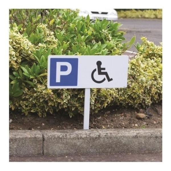 Parking Disabled Symbol – Verge Sign with 800mm Post