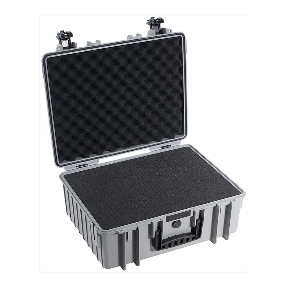 B&W Type 6000 Rugged Outdoor.Case - Grey / Pluckable Foam